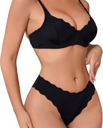 Lingerie Sets for Women Sexy Matching Bra and Panty Sets 2 Piece Underwire Underwear