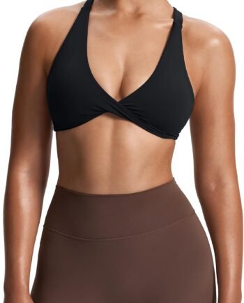 Women's Low-Intensity Sports Bra (Front Twist and Cross Straps)