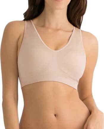 Women's Seamless Pullover Bra – Soft Stretch Fabric with Built-in Cups
