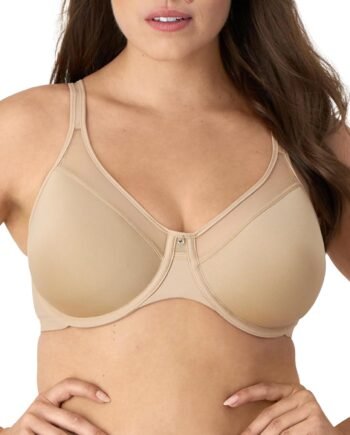 Women's Seamless Underwire Bra,  Smoothing Underwire Bras for Women, Convertible Straps, Ultra Light
