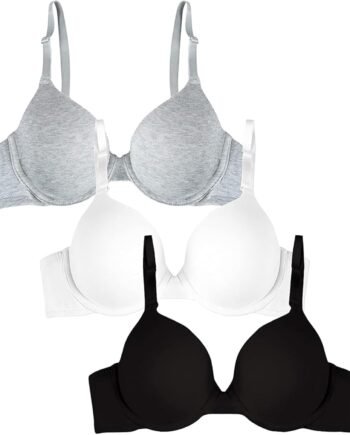 Women's Smooth Cotton T-Shirt Bra - Ultra-Soft, Flexible, and Invisible Under Tees