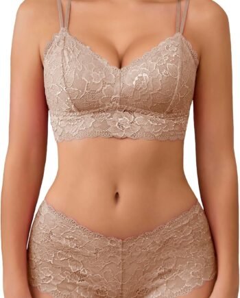 Sexy Lingerie Set for Women Lace Bra and Panty Set 2 Piece Lingerie Set Exotic Lingerie Sets