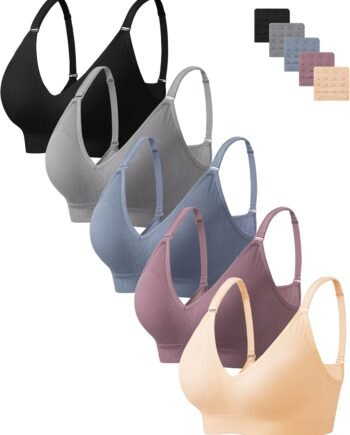 Bras for Women No Underwire Wireless Cami Tank Top Sports Bras Seamless Padded Bralettes for Women